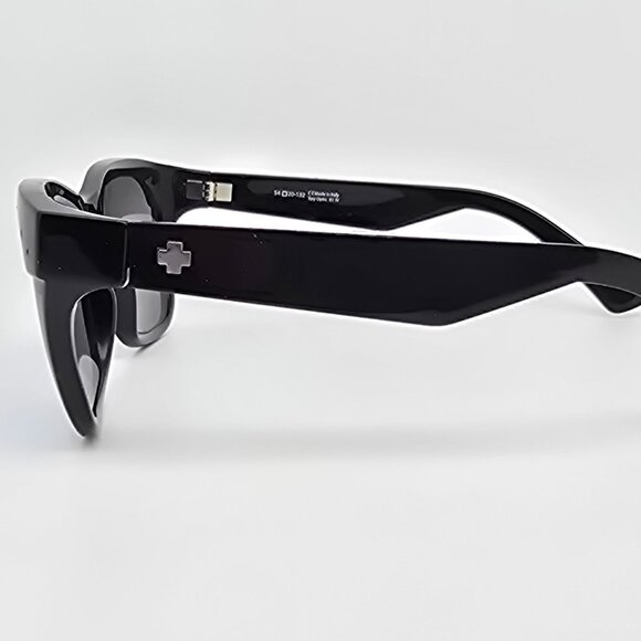 Spy Optic Baxter Gloss Black Frame Blue Mirror Lens Sunglasses Italy 54-20-132 - Picture 3 of 15